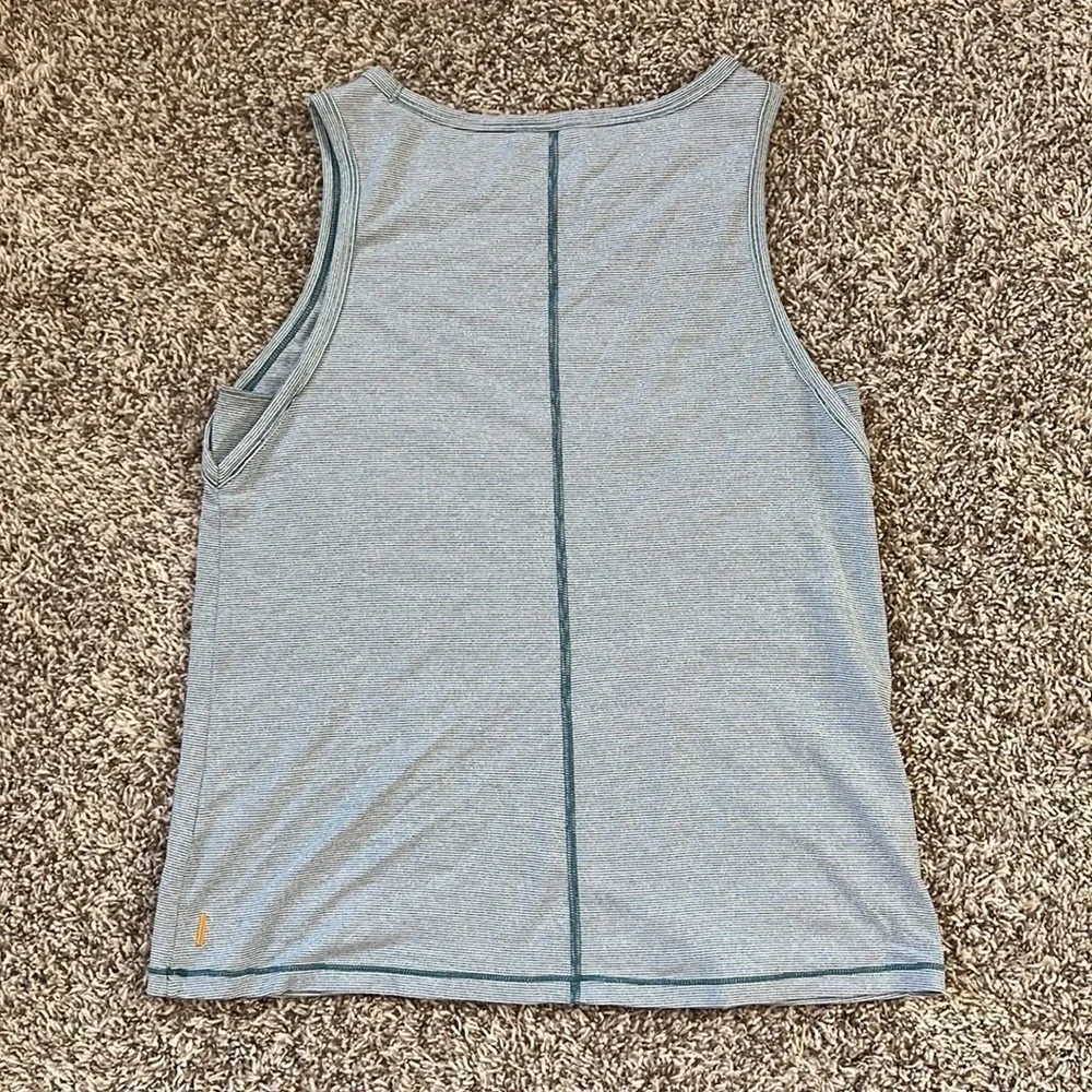 Lucy tank top striped Athletic blue & white size medium
